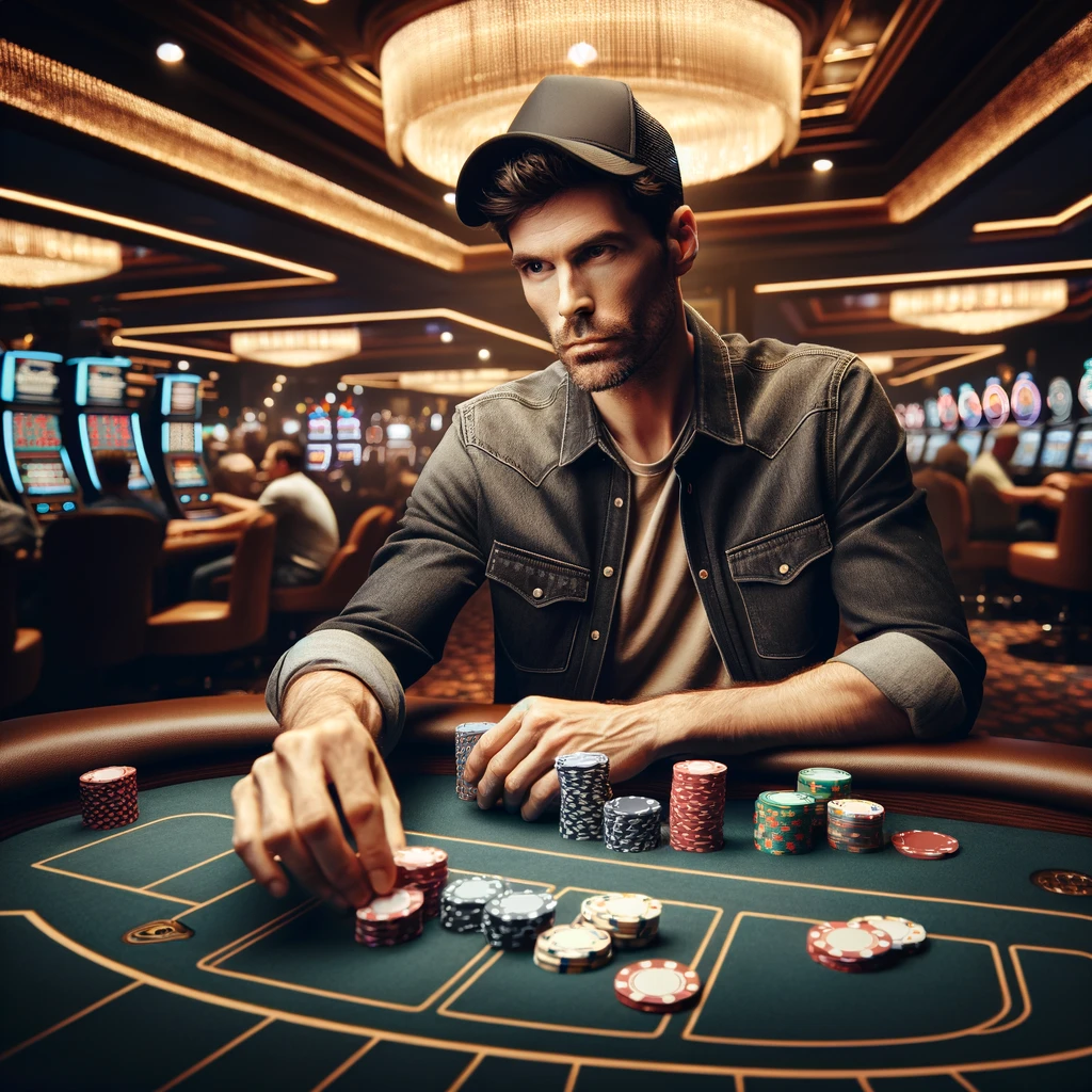 un joueur de poker